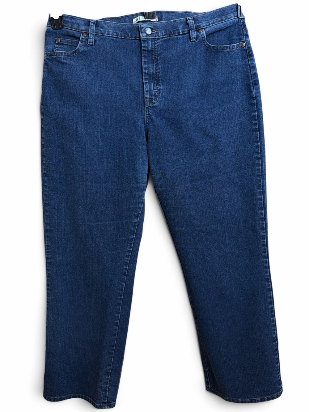 Lee Dark Blue relaxed Straight-Leg Jeans size 18S